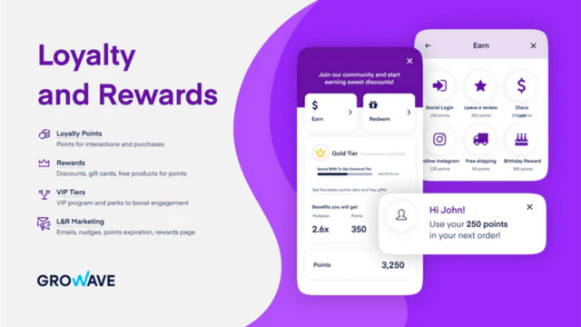 Image of Growave loyalty and rewards